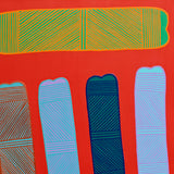 Painting - Wally Wilfred - Ŋaraka (Bones) - 243-23