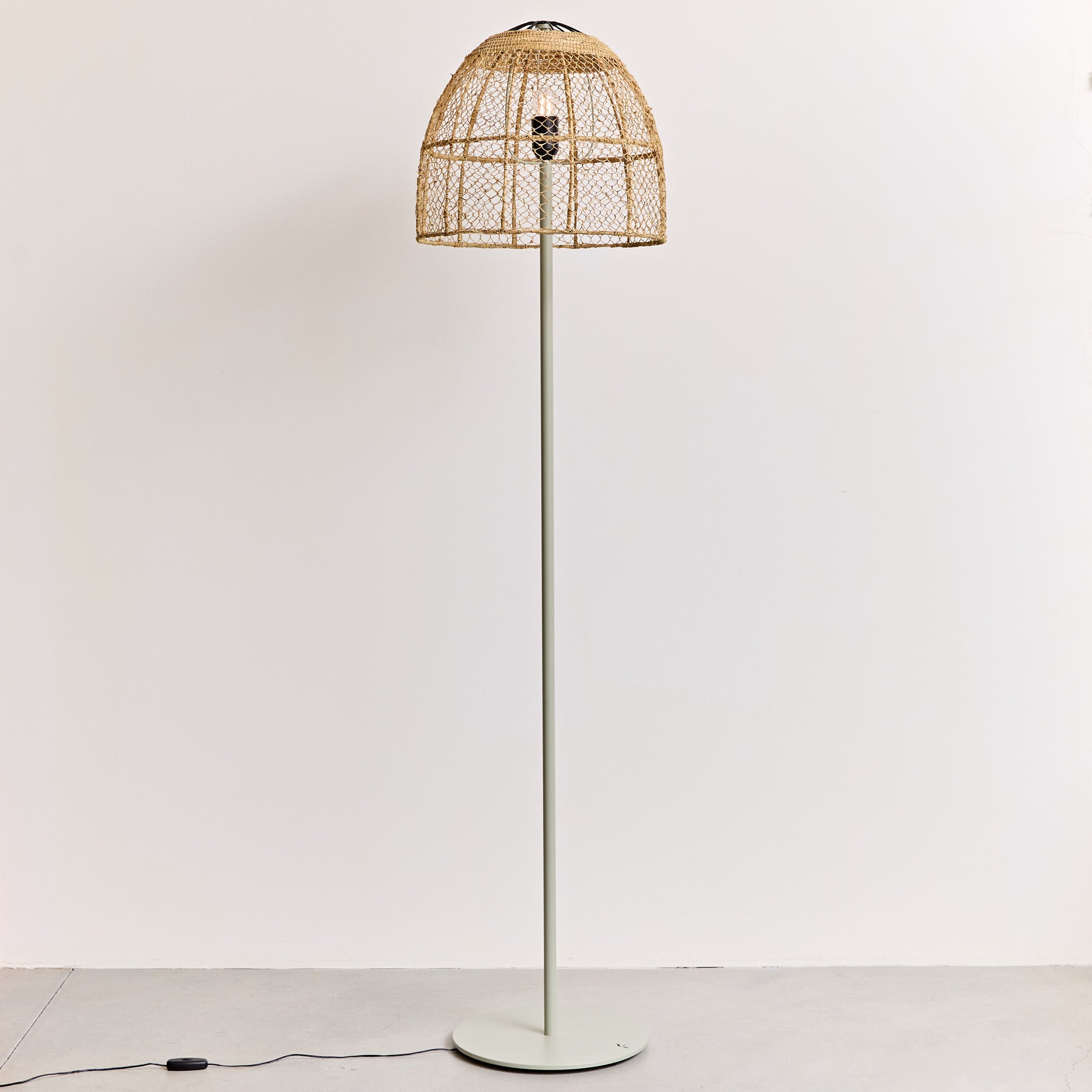 Kmart rattan deals shade floor lamp