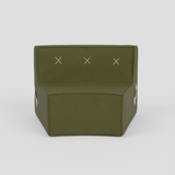 (Cover Only) Curved Quadrant Soft Sofa - Small Single