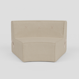 (Cover Only) Curved Quadrant Soft Sofa - Large Single