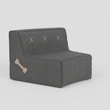 (Cover Only) Curved Quadrant Soft Sofa - Small Single (1200 Radius, 30 degree)