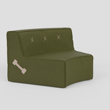 (Cover Only) Curved Quadrant Soft Sofa - Large Single (800 Radius, 45 degree)