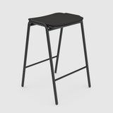 Jake Black Stool (without back)