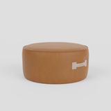 Curved Quadrant Soft Modular Sofa - Round Ottoman