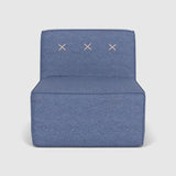 Standard Quadrant Soft Modular Sofa - Single - Denim