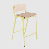 Jake Medium Stool Upholstered With Back