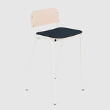 Jake Medium Stool Upholstered With Back