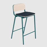Jake Medium Stool Upholstered With Back