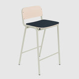 Jake Medium Stool Upholstered With Back