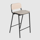 Jake Medium Stool Upholstered With Back