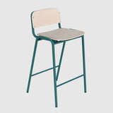 Jake Medium Stool Upholstered With Back