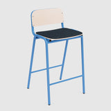 Jake Medium Stool Upholstered With Back
