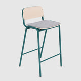 Jake Stool with back - Upholstered