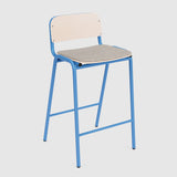 Jake Medium Stool Upholstered With Back