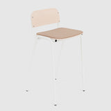 Jake Stool with back - Upholstered