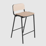 Jake Medium Stool Upholstered With Back