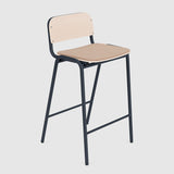Jake Medium Stool Upholstered With Back