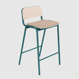 Jake Medium Stool Upholstered With Back