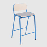 Jake Medium Stool Upholstered With Back