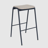 Jake High Stool Upholstered