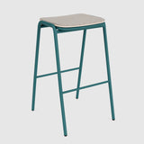 Jake High Stool Upholstered
