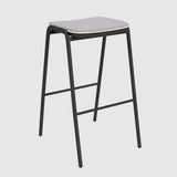 Jake High Stool Upholstered