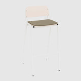 Jake Stool with back - Upholstered