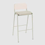 Jake Stool with back - Upholstered