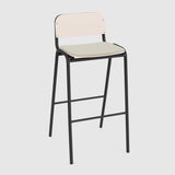Jake Stool with back - Upholstered