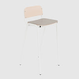 Jake High Stool Upholstered With Back