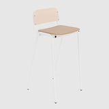 Jake High Stool Upholstered With Back