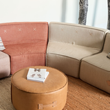 Curved Quadrant Soft Sofa - Ottoman - Work