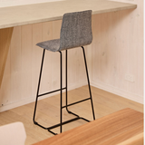 Sled Base Bar Stool with Back - Work