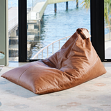 Bean Bag Cover - Olive Leather