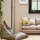 Bean Bag Cover - Olive Leather