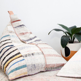 Pre-loved Vintage Kilim Beanbag cover