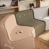 Curved Quadrant Soft Modular Sofa - Double