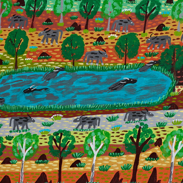 Bigmob Buffalo in the Swamp by Jill Daniels