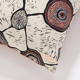 Dali Dyalgala Meeting Places 1 Scatter Cushion by Penny Evans