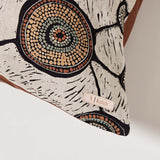 Dali Dyalgala Meeting Places Floor Cushion by Penny Evans