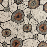 Meeting Places Linen Fabric by Penny Evans - dali dyalgala (by the metre)