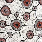 Meeting Places Linen Fabric by Penny Evans - dali dyalgala (by the metre)