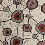 Meeting Places Linen Fabric by Penny Evans - dali dyalgala (by the metre)