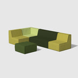 Ngalawa (Sit) Senior Modular Sofa - Square Ottoman