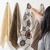 Meeting Places Linen Fabric by Penny Evans - dali dyalgala (by the metre)