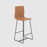 Sled Base Medium Bar Stool With Back