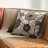 Dali Dyalgala Meeting Places 2 Scatter Cushion by Penny Evans