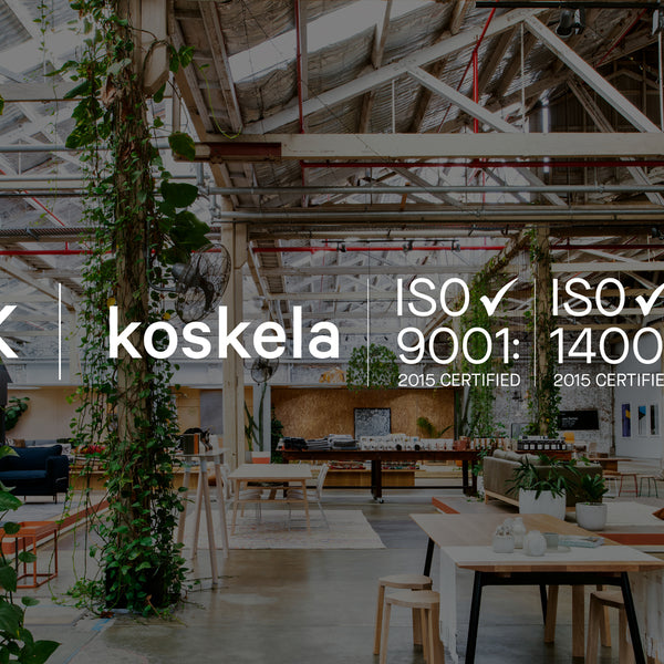 Koskela is ISO 9001: 2015 and ISO 14001: 2015 certified!