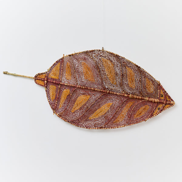 Woven Nawarlah (Brown River Stingray) by Louanne Kandarra (Living off Our Waters Exhibition)