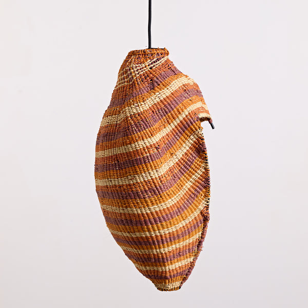 Batjbarra (Scoop) pendant (Bula Bula Arts) by Mary Dhapalany Djapalany